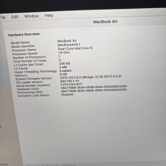 MacBook Air 13inch- 2018, 128GB in good mint condition - Picture 8 of 10